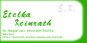etelka keinrath business card
